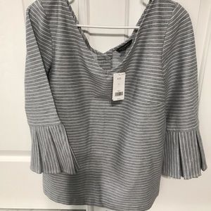 Banana Republic striped spring shirt NWT size L